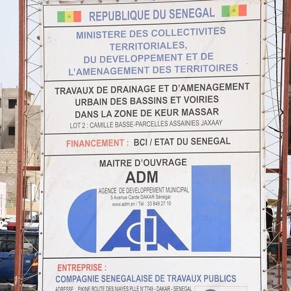 chantier keur Massar ProgepII ADM Senegal