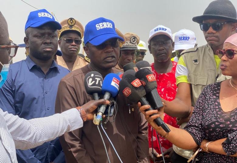 SERRP - relogement provisoire de 1500 personnes sur le site de Djougop 