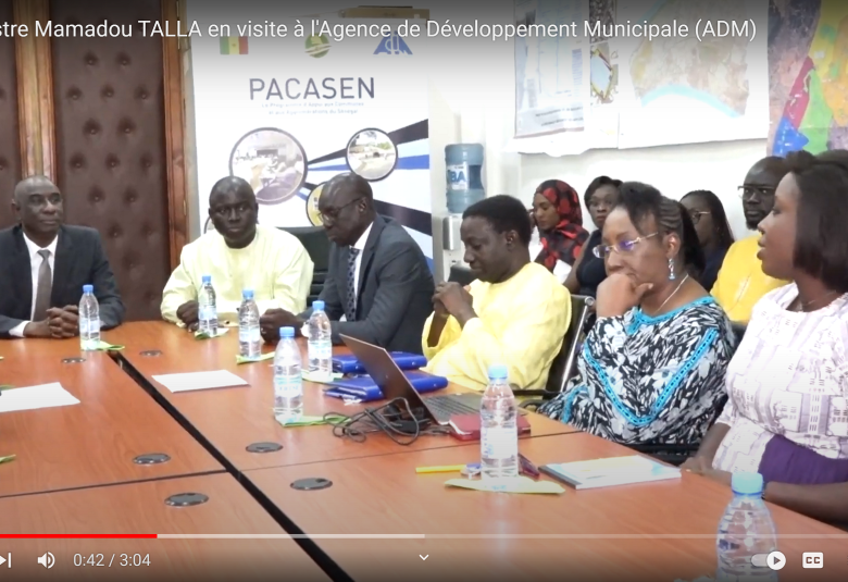 Le Ministre Mamadou TALLA en visite à l'Agence de Développement Municipale (ADM)