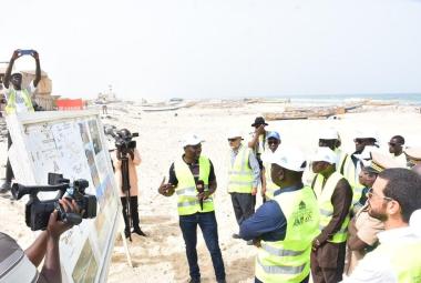 SAINT-LOUIS : Un enrochement basaltique de 2175 ml pour protéger la langue de barbarie