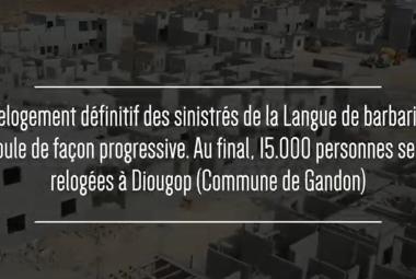 Relogement définitif des sinistres de la langue de barbarie