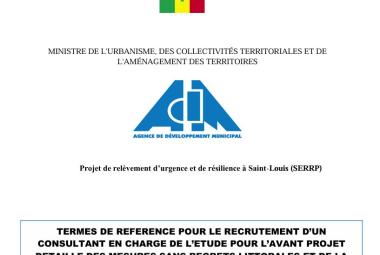 Recrutement d’un consultant en charge de l’étude pour un avant-projet – St-Louisadm serrp